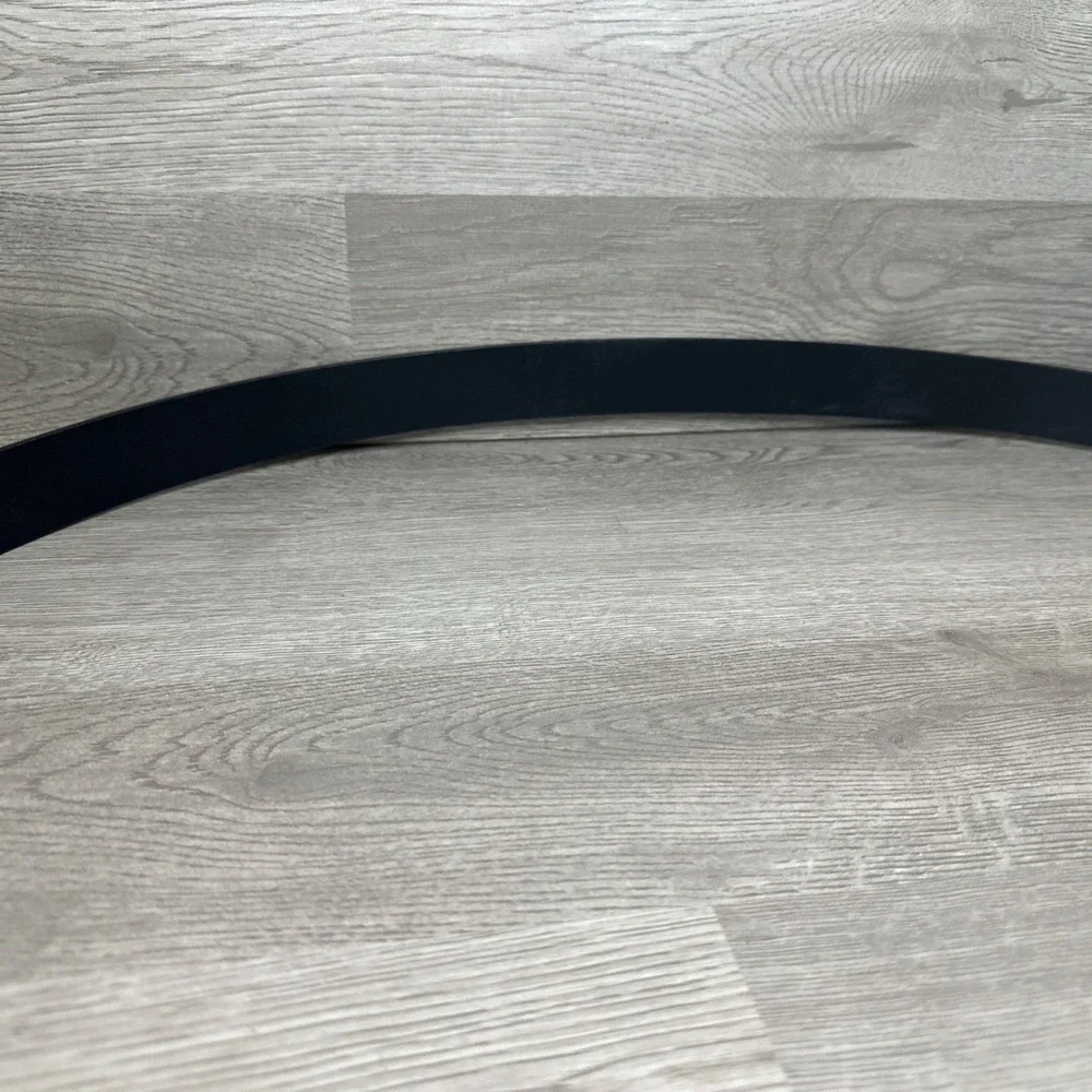 Kenneth Cole REACTION Mens Track Belt Black Brown M 34-36 Black Buckle‎ Medium
